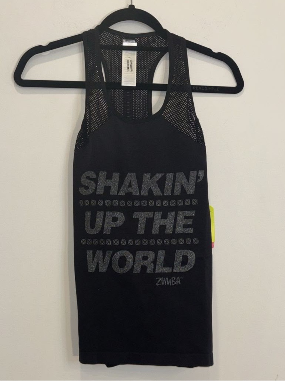 New Zumba Fitness Tank Top Black Shakin Up The World Size Marvelous M